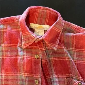 Outdoor trek red flannel